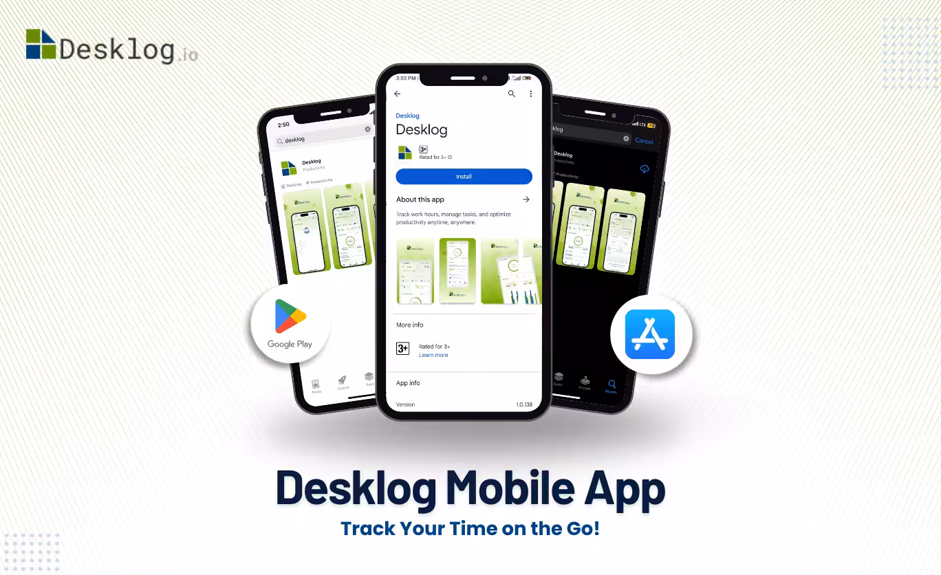Introducing the Desklog Mobile App: Track Your Time on the Go!