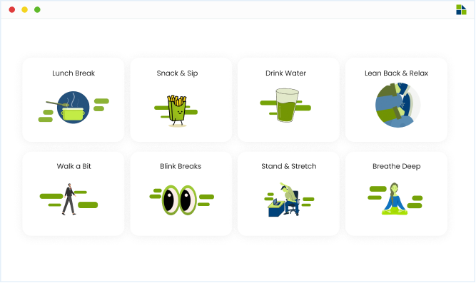 Employee wellness tools in time tracking software for balanced productivity